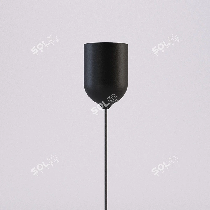 CustomForm Pitcher 15: Sleek Black Lamp 3D model image 2