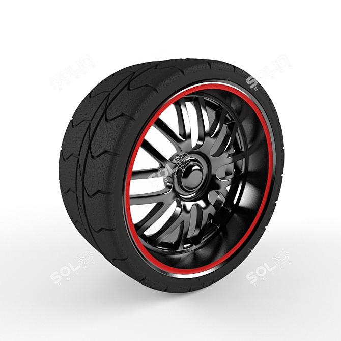 BBS 359 Wheel: Polys 101302, Verts 56703 3D model image 1