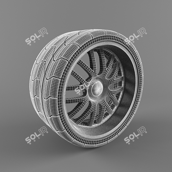 BBS 359 Wheel: Polys 101302, Verts 56703 3D model image 2