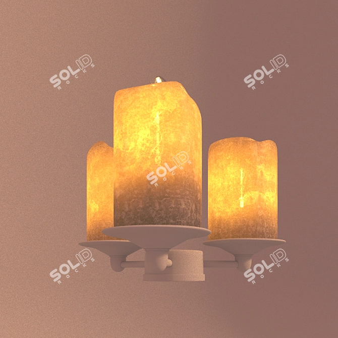 Classic Black Fort Pendant Lamp 3D model image 2