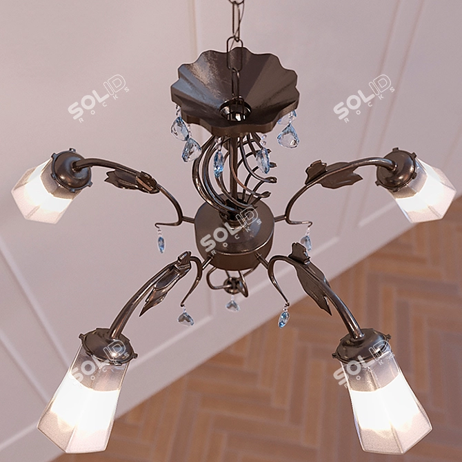 Wink 5-Light Statement Chandelier 3D model image 2