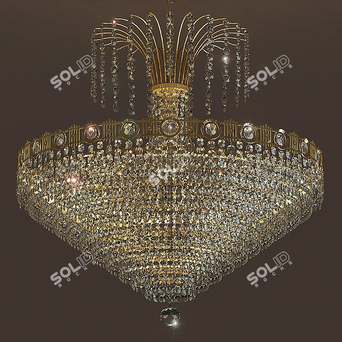 Impero Deco Chandelier: Masiero VE 828 3D model image 1
