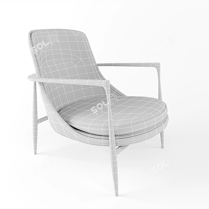 ErgoFlex Chair: Ultimate Comfort for You 3D model image 2