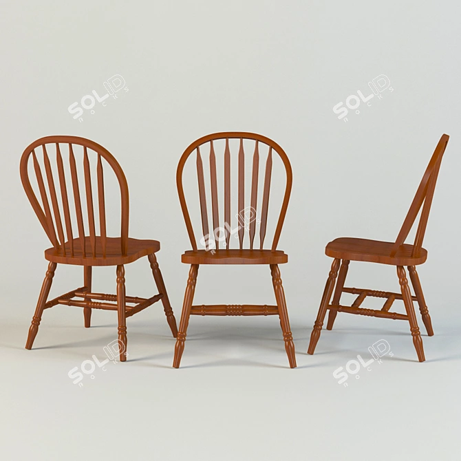 Malaysian Dining Chair 3D model image 1