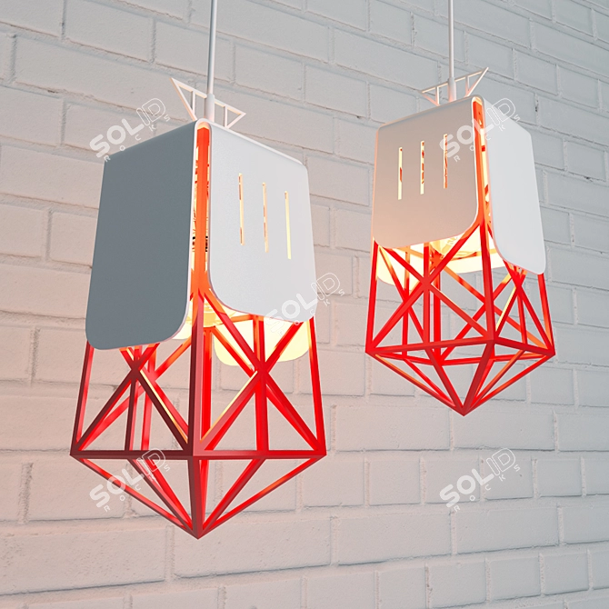 Versatile Metal Lamp 3D model image 1