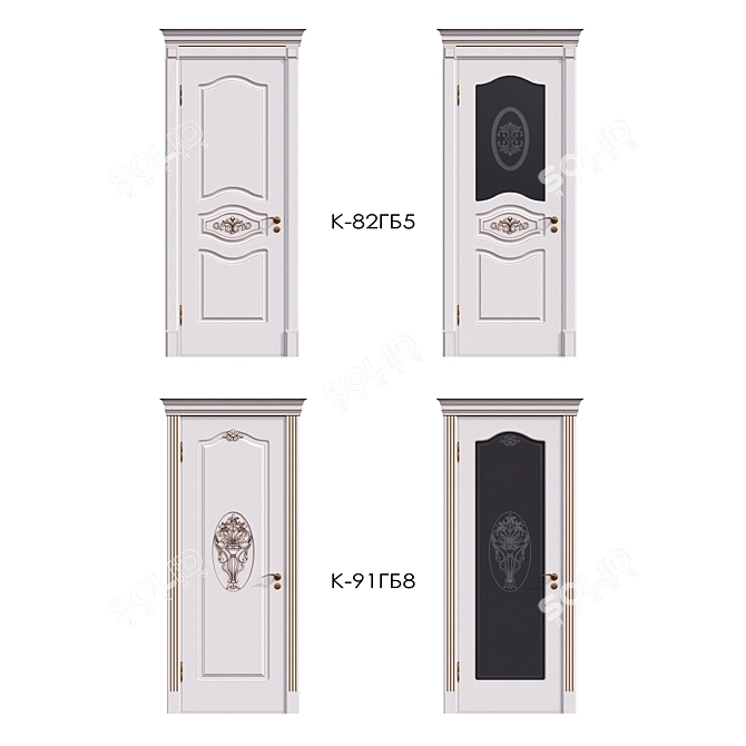 Andreevskie Dveri K-82GB5_K-91GB8: Elegant Door Designs 3D model image 1