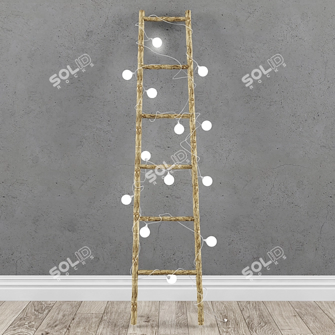 Illuminated Decor Stairs 3D model image 1