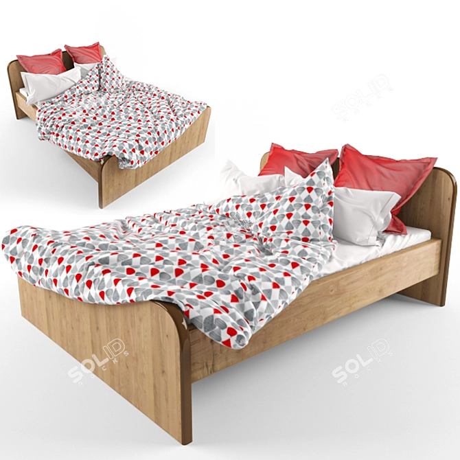 Comfort Rest Bed 3D model image 1