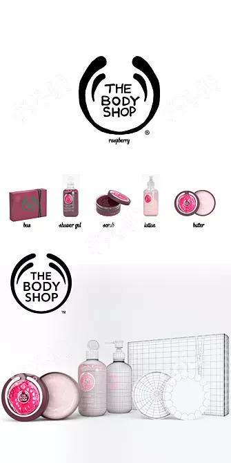Raspberry Bliss: The Body Shop 3D model image 3