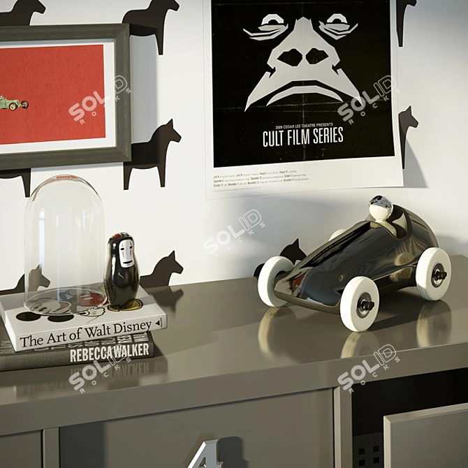 Stylish Set: Emmebi Toolbox & PlayForever Racing Car 3D model image 2