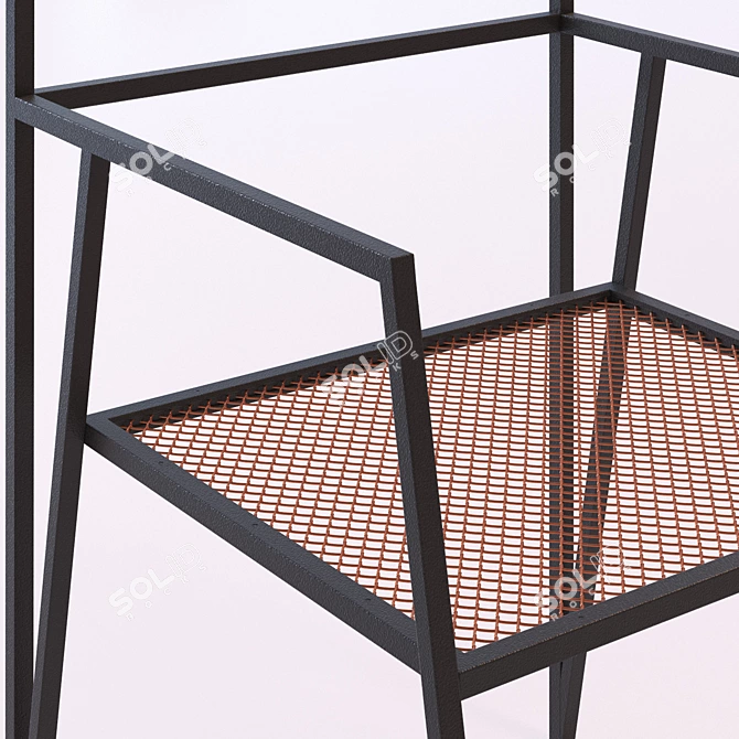 Alpina Mesh Chair: Sleek Designer Seating Solution 3D model image 2
