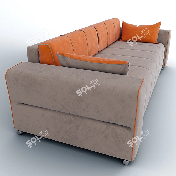 Flat Como 2 - Sleek and Stylish Sofa 3D model image 2