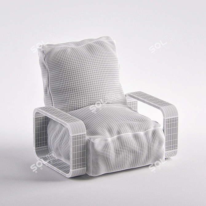 Cozy Corona Armchair 3D model image 3