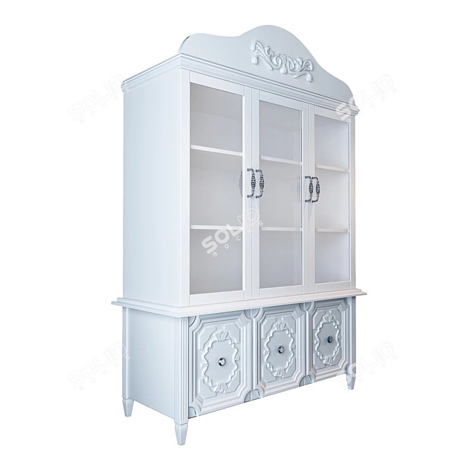 Elegant European Cabinet 3D model image 2