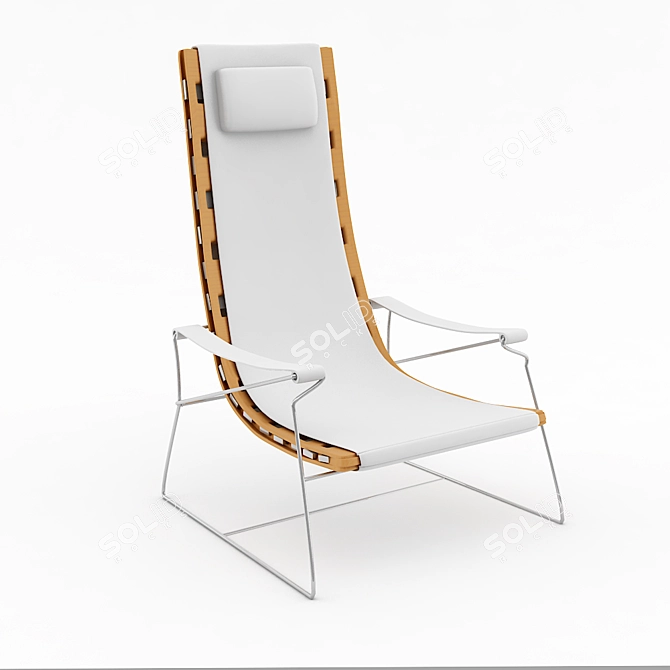 Elegant Canto Chair 3D model image 1