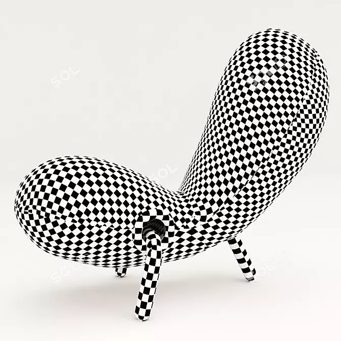 Cappellini Embryo Chair: Italian Elegance! 3D model image 2