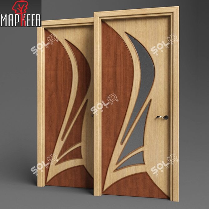 Markeev Russian Modern Doors 3D model image 1