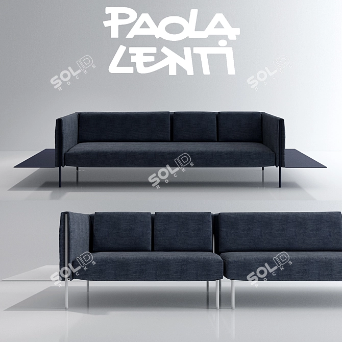 Elevate Your Space: Paola Lenti Pillar 3D model image 1