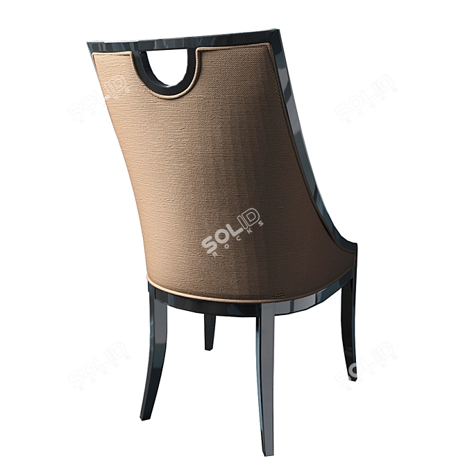 ArtDecoLine Chair: Elegant and Stylish 3D model image 2