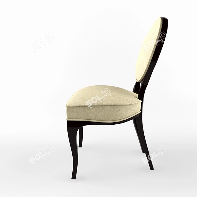 Caracole Ladies Wood & Fabric Chair 3D model image 2