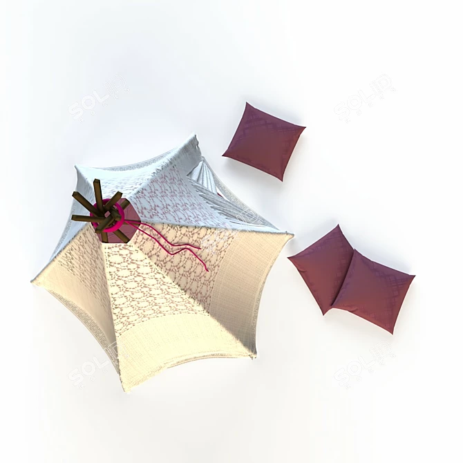 Cozy Kids' Hideaway Tent 3D model image 2