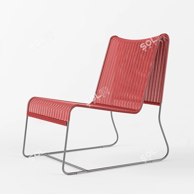 Sleek IN/OUT Armchair 3D model image 1