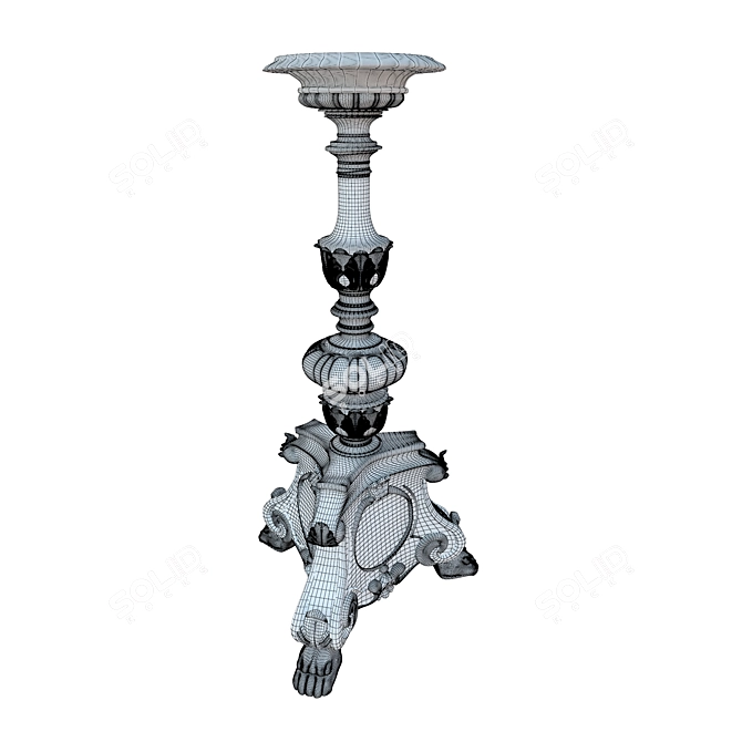 Elegant Candlestick: LUMIERE 3D model image 2