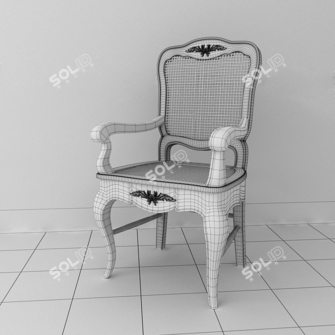 Chateau HPH0 Retro Chair & Tile by Codicer 95 3D model image 2