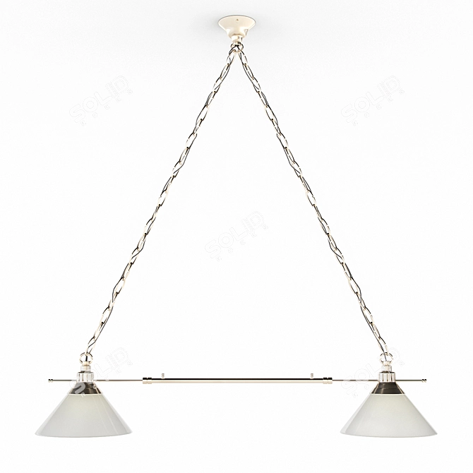 Cruby Double Pendant Light 3D model image 1