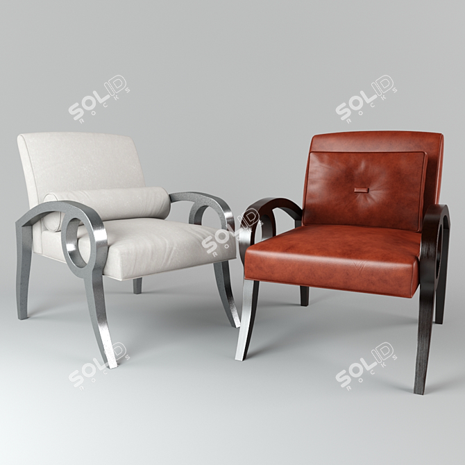 Luxury Lonsdale Lounge Chair 3D model image 1