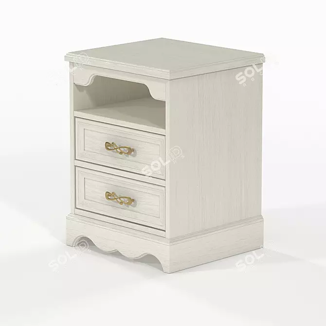 OM Stand Svetlitsa TS-3 - Elegant Functional Bedroom Cabinet 3D model image 3