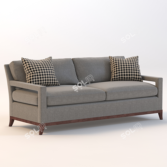 Manhattan Open Arm Sofa 3D model image 1