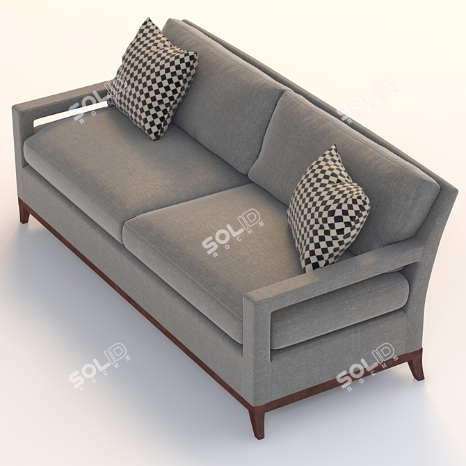 Manhattan Open Arm Sofa 3D model image 2