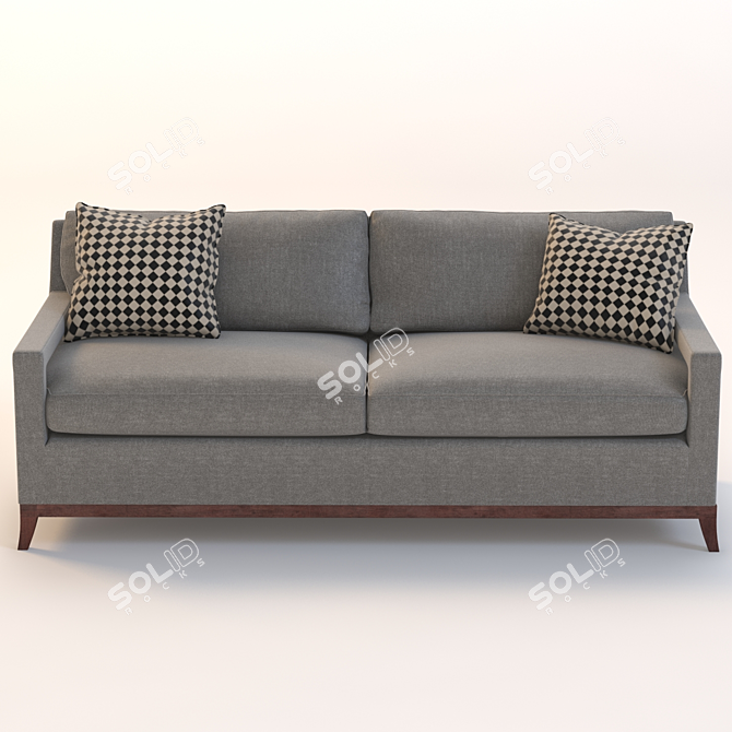 Manhattan Open Arm Sofa 3D model image 3