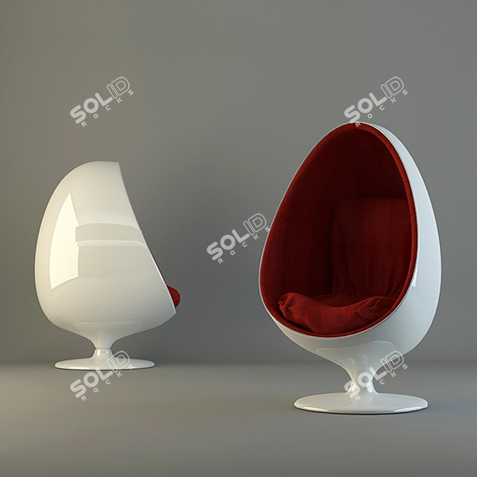 Eero Aarnio Egg Chair 3D model image 2