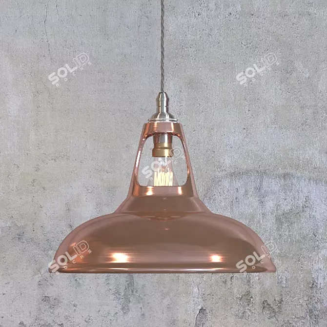 Copper Pendant Light: Modern Elegance for Any Space 3D model image 1