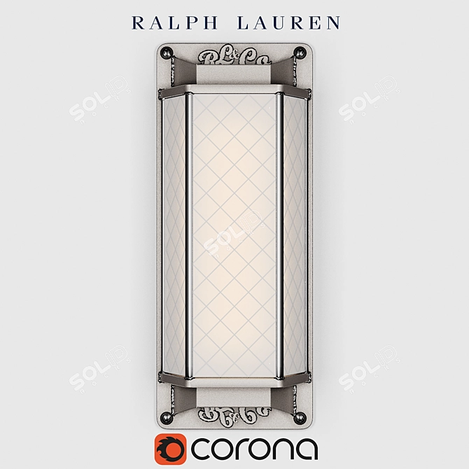 Title: Elegant Butler's Silver Sconce 3D model image 1