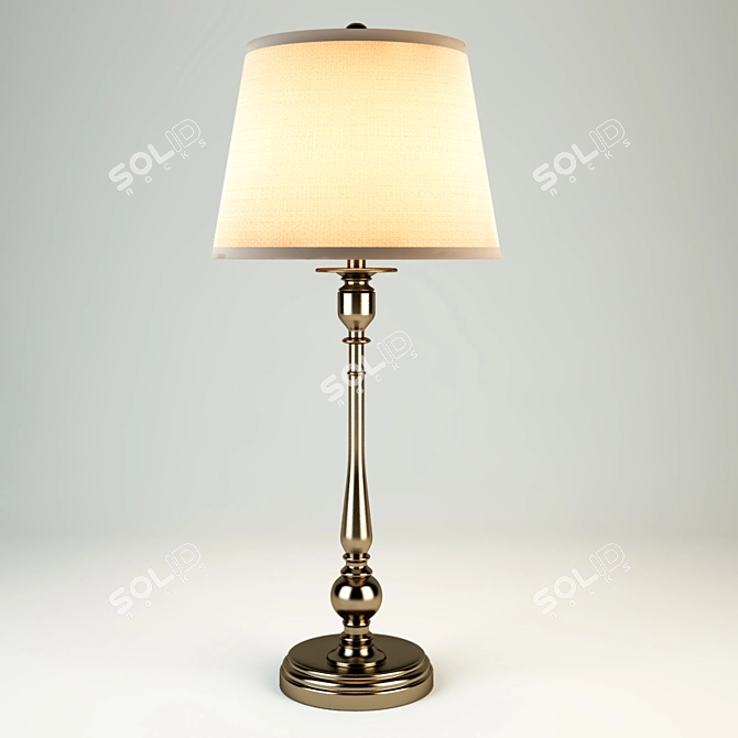 Elegant Kerton Table Lamp 3D model image 1