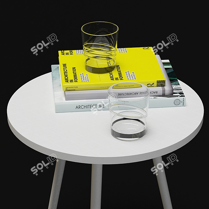 Serene Table Set 3D model image 2