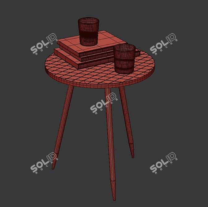 Serene Table Set 3D model image 3