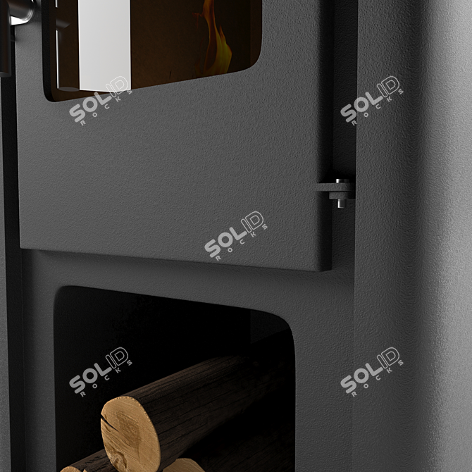 Cozy Firepit: Warm Comfort 3D model image 2