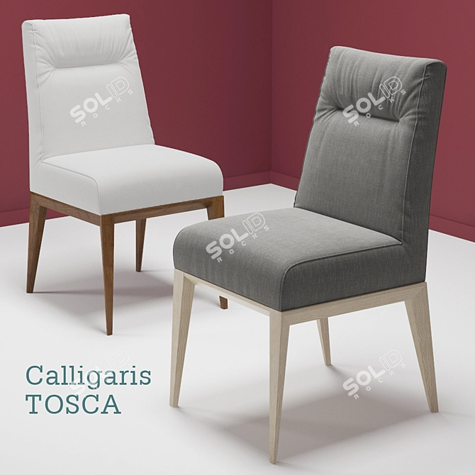 Elegance Embodied: Calligaris Tosca 3D model image 1