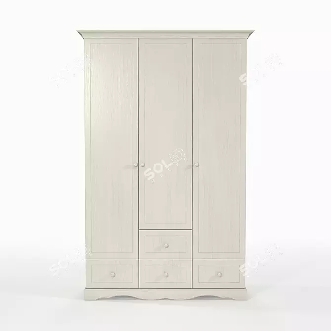 Sleek Ellie Cabinet for Organized Storage 3D model image 2