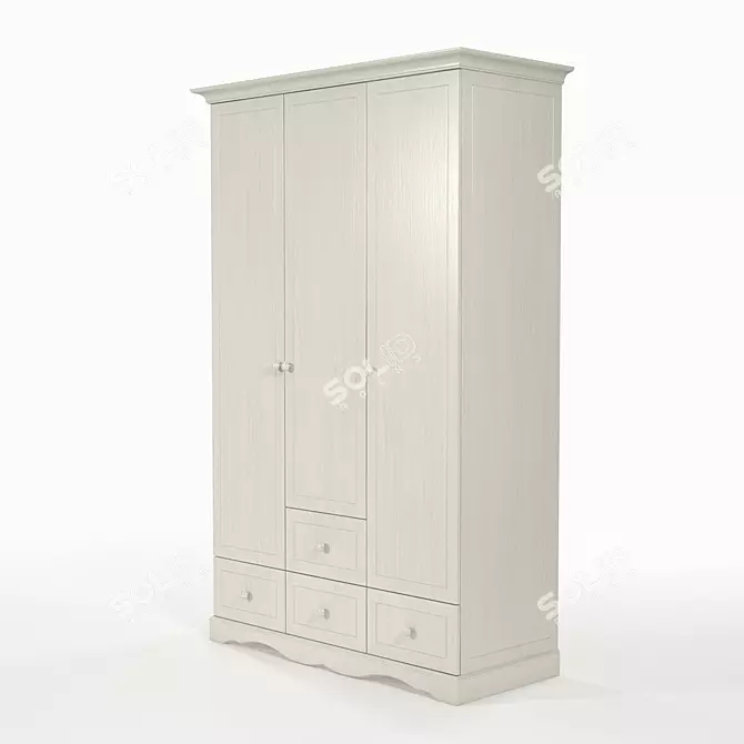 Sleek Ellie Cabinet for Organized Storage 3D model image 3