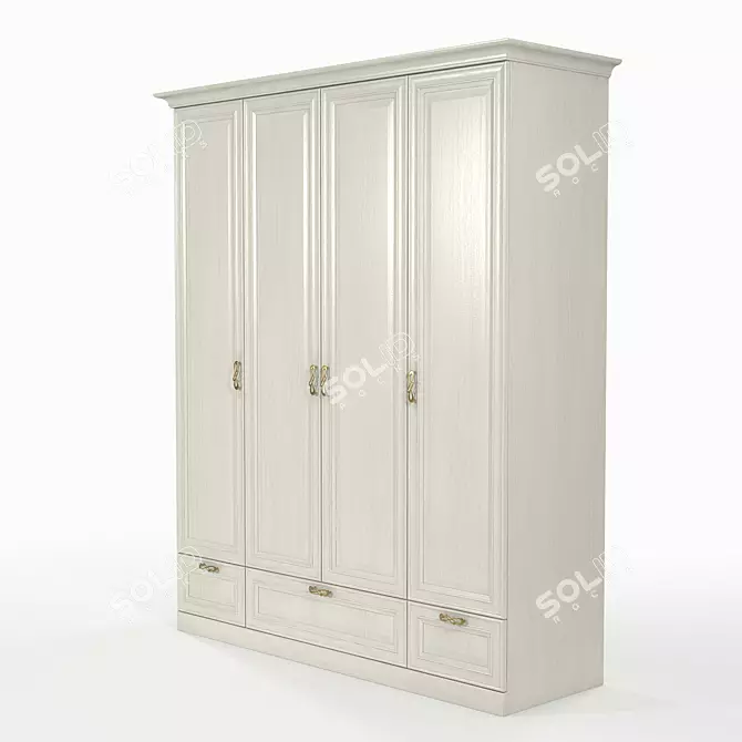 Minimalist Classic Wardrobe - OM Svetlitsa SHS-6 (3) 3D model image 3