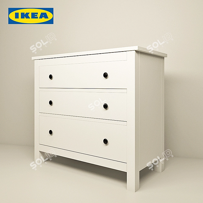 Classic and Spacious IKEA HEMNES Chest 3D model image 1