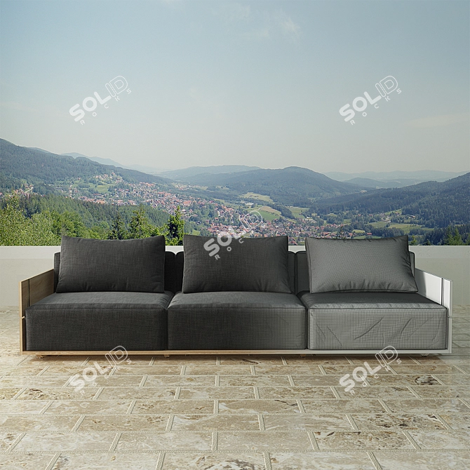 Restoration Hardware PAROS 96" Sofa 3D model image 3