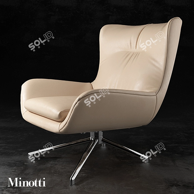 Comfy & Spacious Minotti Jensen 3D model image 1