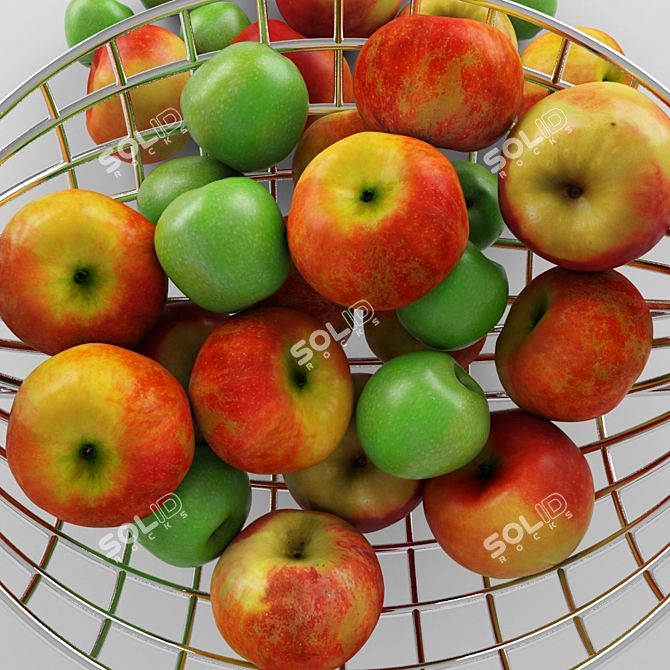  Fresh Crunchy Apples for Cooking 3D model image 3