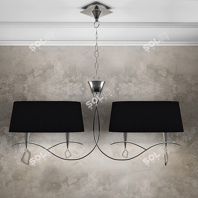 Elegant Mantra Mara Pendant Lights 3D model image 3